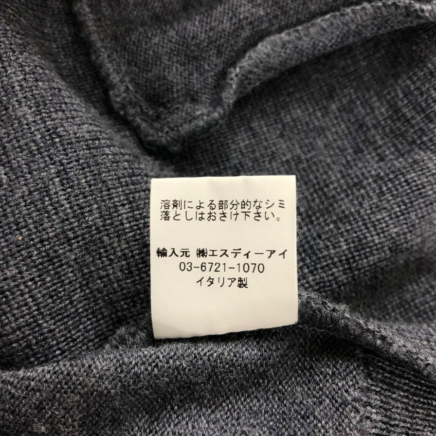 極美品◆グランサッソ ベスト メンズ グレー サイズ48 Gran Sasso 【AFB14】