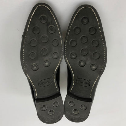 ユニオンインペリアル レザーシューズ プレミアム セミブローグ パンチドキャップトゥ U1541 カーフ メンズ ブラック サイズ8.5 UNIONIMPERIAL 約27.0cm【AFC6】