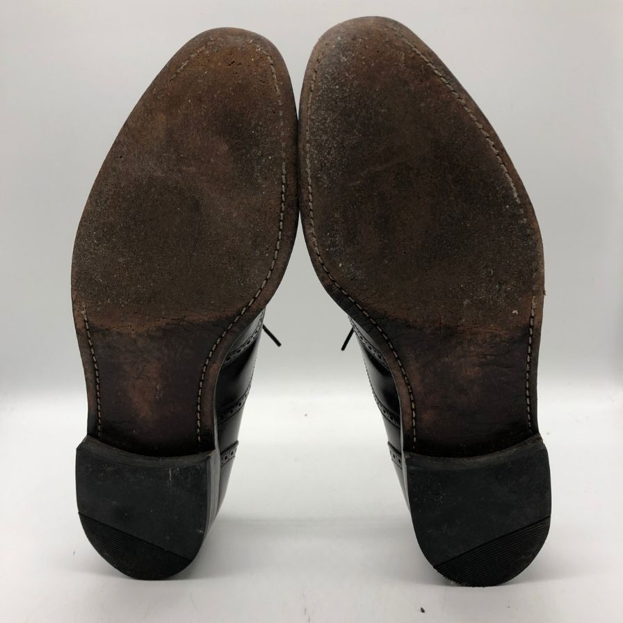 フローシャイム フルブローグ カーフ バーガンディ メンズ サイズ9F FLORSHEIM 約27.0cm【AFC2】