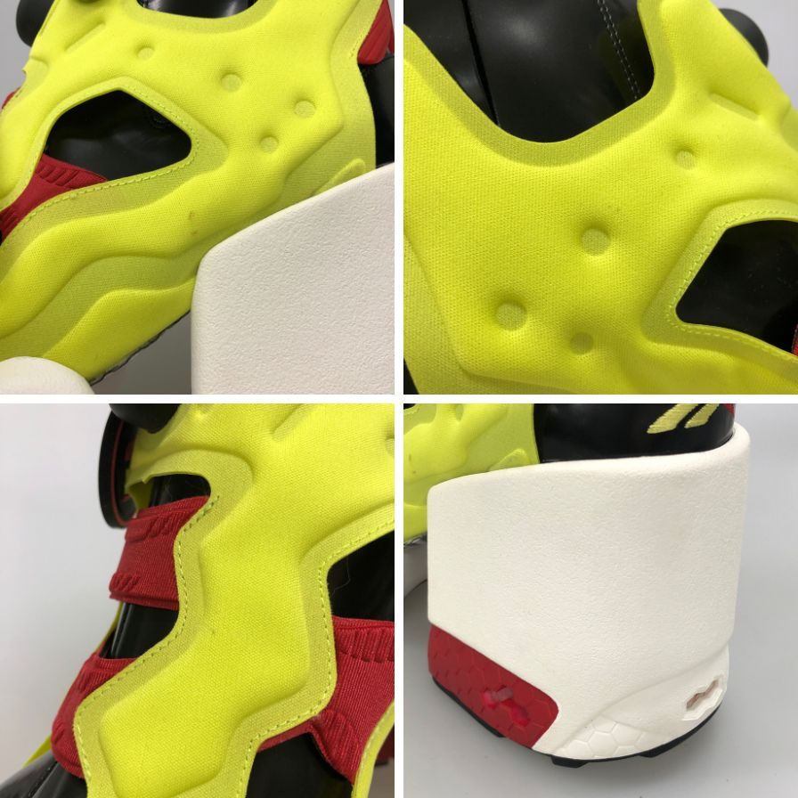 メゾンマルジェラ リーボック スニーカー Tabi Instapump Fury Hi S34WU0023 イエロー系 レディース サイズ36 Maison Margiela Reebok 約22.5cm【AFD4】