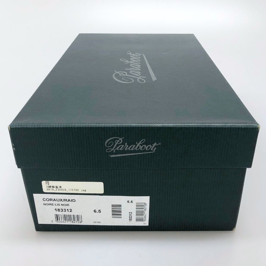 パラブーツ ローファー 0223 カーフ メンズ ブラック サイズ6ハーフ Paraboot ローファー 約25.0cm【LA】【中古】