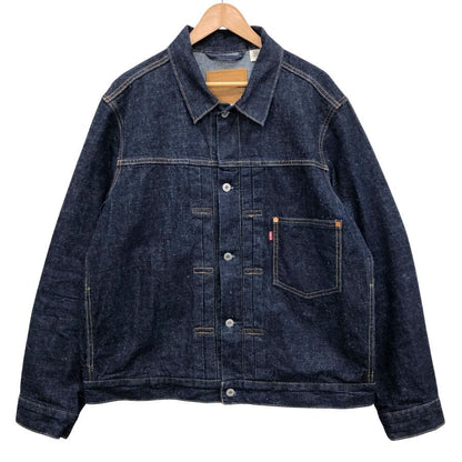 極美品◆リーバイス プレミアム デニムジャケット トラッカージャケット A31740002 ファーストタイプ バックバックル ブルー サイズL メンズ Levi's 【AFB7】
