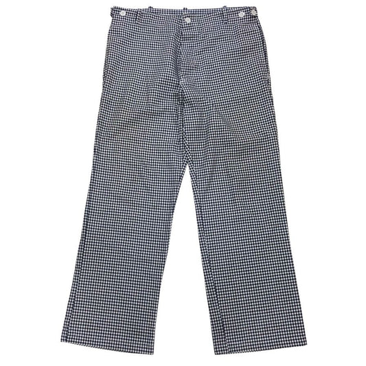 ユーロヴィンテージ シェフパンツ ハウンドトゥース ネイビー ホワイト メンズ サイズ48 Euro vintage 【AFB19】