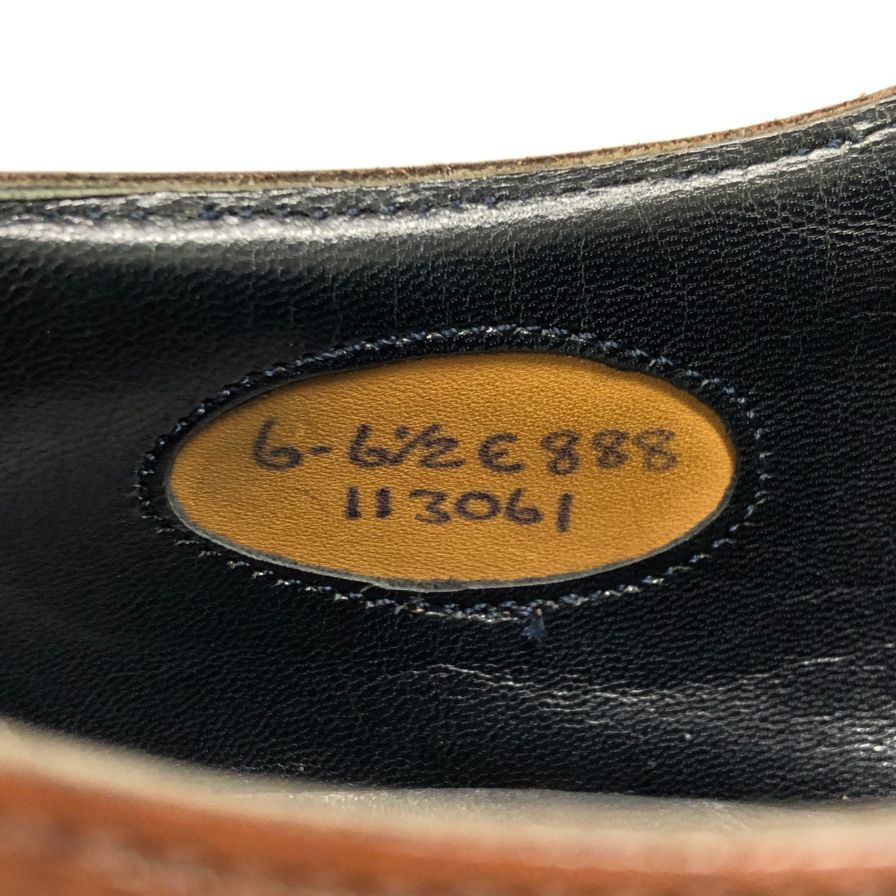 エドワード グリーン ラスト 888 ダブルモンク メンズ サイズ 6ハーフ ブラウン Edward Green ビジネスシューズ 約25.0cm【LA】【中古】