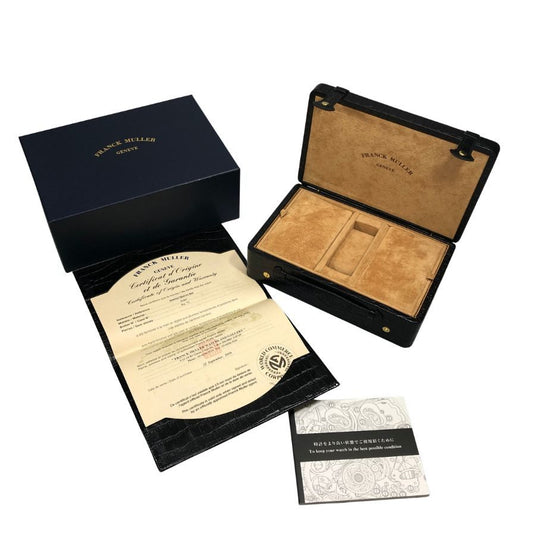 フランクミュラー ウォッチケース 腕時計用 レザー クロコ型押し 空箱 FRANCK MULLER【AFI28】【中古】
