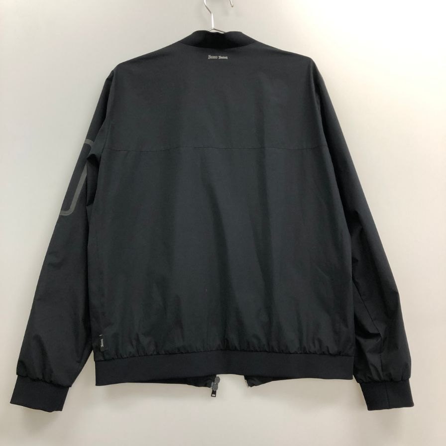 美品◆ヘルノ ラミナー MA-1型 ブルゾン ブラック サイズ50 メンズ Herno Laminar 【AFB15】