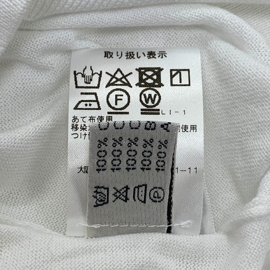 新品同様◆サントニオ ナポリ 半袖ポロシャツ コットン ニット ホワイト メンズ サイズ46 Santonio NAPOLI 【AFB12】