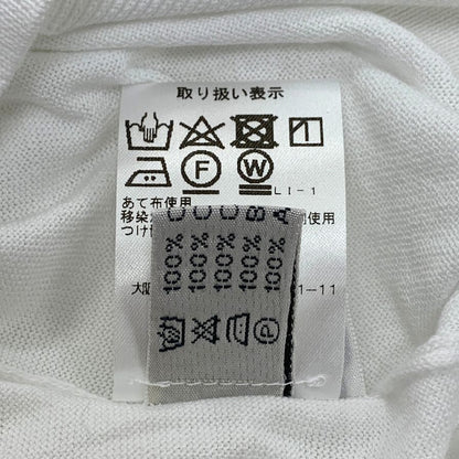 新品同様◆サントニオ ナポリ 半袖ポロシャツ コットン ニット ホワイト メンズ サイズ46 Santonio NAPOLI 【AFB12】