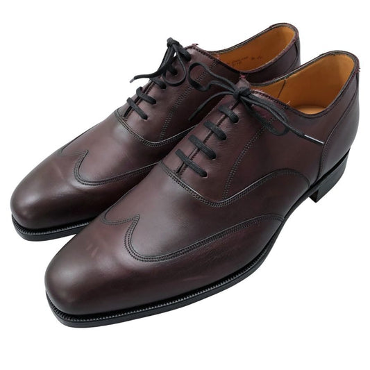 グレンソン レザーシューズ ウイングチップ マスターピース バーガンディ サイズ8.5E メンズ GRENSON ビジネスシューズ 約27.0cm【LA】【中古】