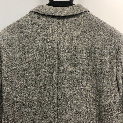美品◆ブレガンゼ テーラードジャケット ハリスツイード グレー サイズ165cm-6Drop breganze 【AFB3】