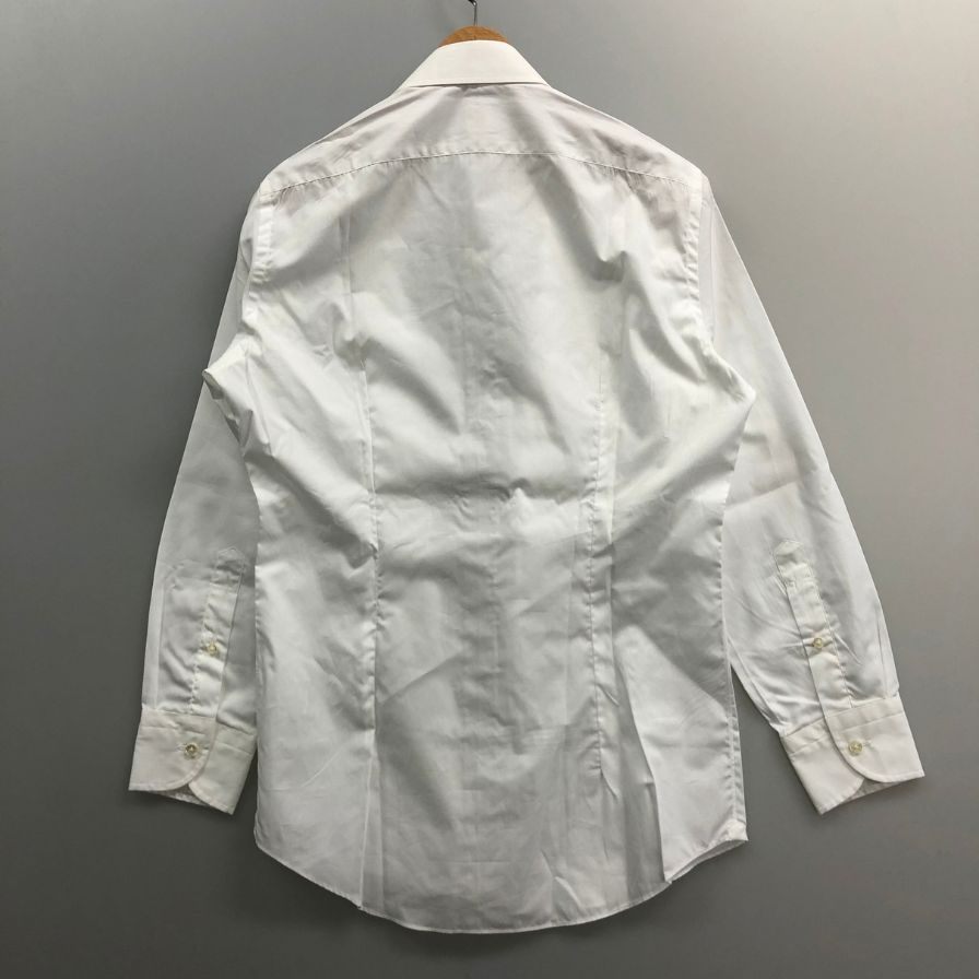 極美品◆カンクリーニ 長袖 シャツ ゴールド刺繍 メンズ サイズ不明 ホワイト CANCLINI 【AFB26】