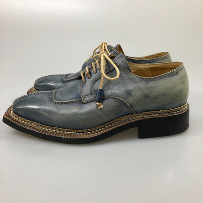 ステファノブランキーニ レザーシューズ Uチップ ブルー系 サイズ5.5 メンズ Stefano Branchini 約24.5cm【AFC30】