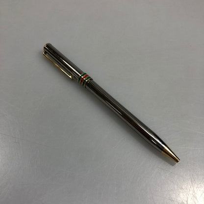 グッチ ボールペン ローラー式 シェリーライン シルバー GUCCI【AFI11】