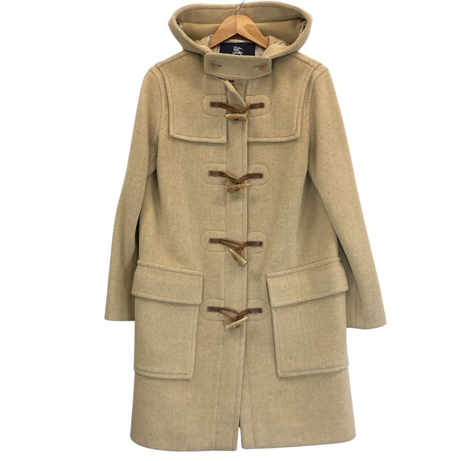 美品◆バーバリー ダッフルコート ウール レディース ベージュ サイズ7 BURBERRY 【AFA4】