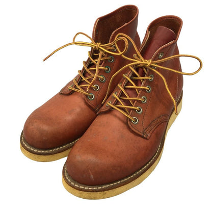 レッドウイング ワークブーツ 6インチ クラシックラウンド ブラウン メンズ サイズ8E RED WING 約26.0cm【AFC28】