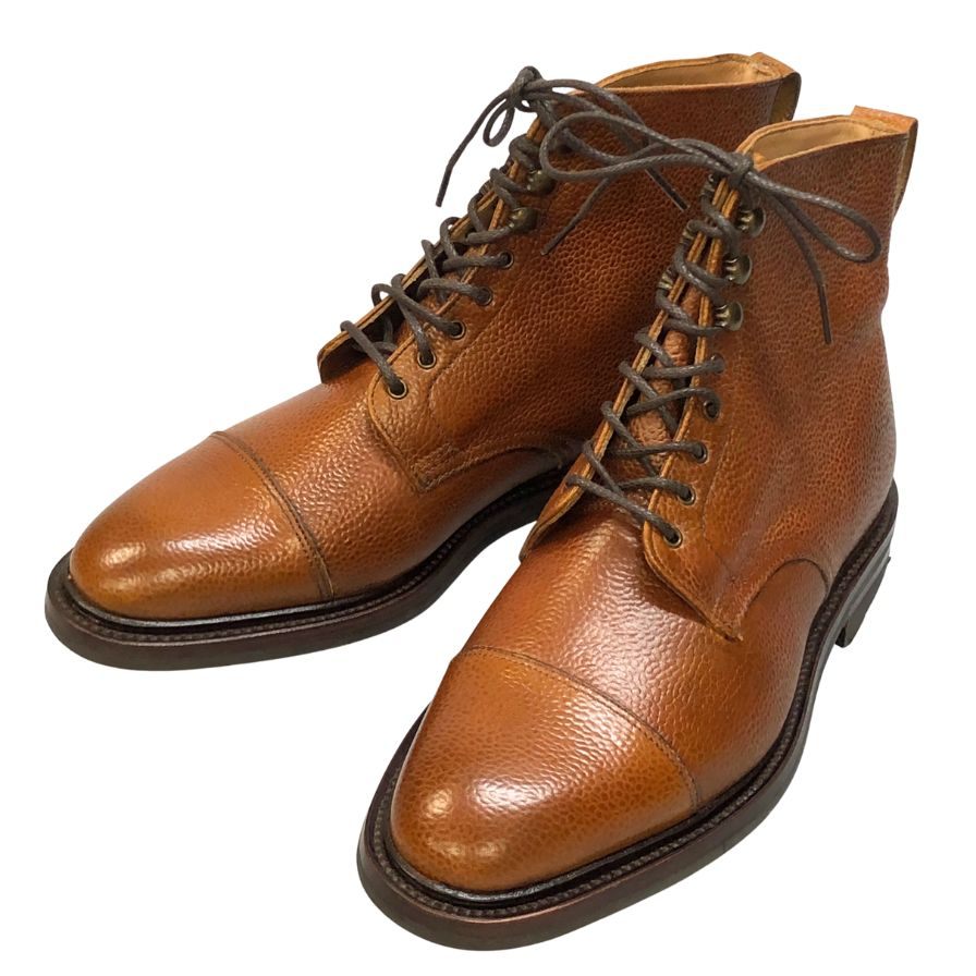 アルフレッドサージェント ラスティックキャップブーツ キャンブリッジ 87F 3710 グレインレザー  ブラウン UK7ハーフ メンズ  Alfred Sargent 約26.0cm【AFD15】