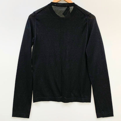 美品◆ロシャス セーター レディース ブラック サイズ40 ROCHAS 【AFB43】