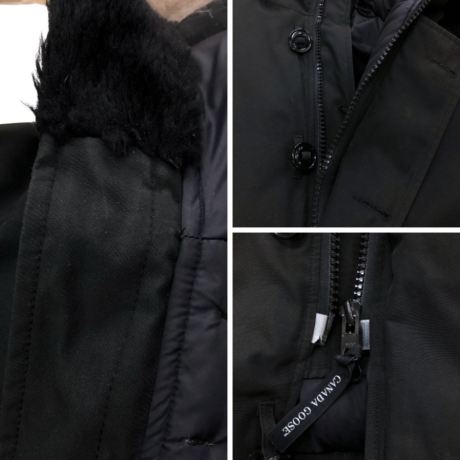 美品◆カナダグース ダウンジャケット ジャスパー 3438JM サイズM メンズ ブラック CANADAGOOSE 【AFB21】