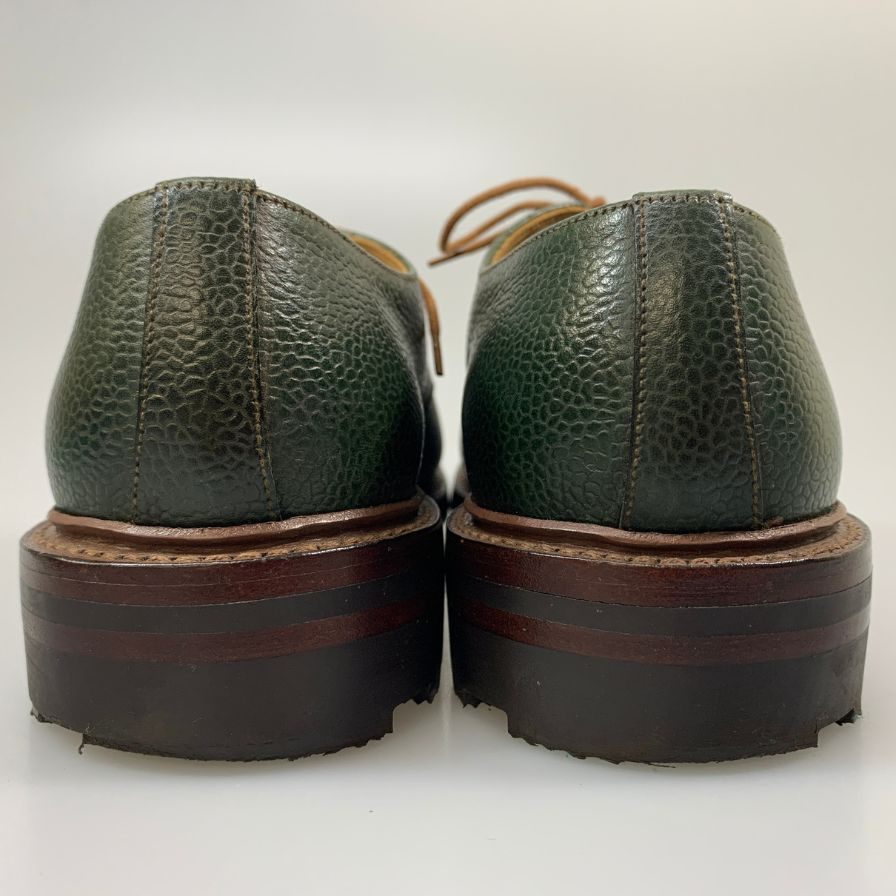 クロケット＆ジョーンズ トゥモローランド別注 レザーシューズ スターリング プレーントゥ シボレザー グリーン サイズ6.5E メンズ CROCKETT&JONES STIRLING ビジネスシューズ 約25.0cm【LA】【中古】