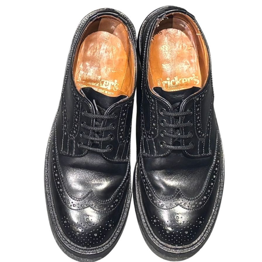 トリッカーズ レザーシューズ バートン L5633 カーフ ブラック レディースサイズUK5 Tricker’s ビジネスシューズ 約23.5cm【LA】【中古】