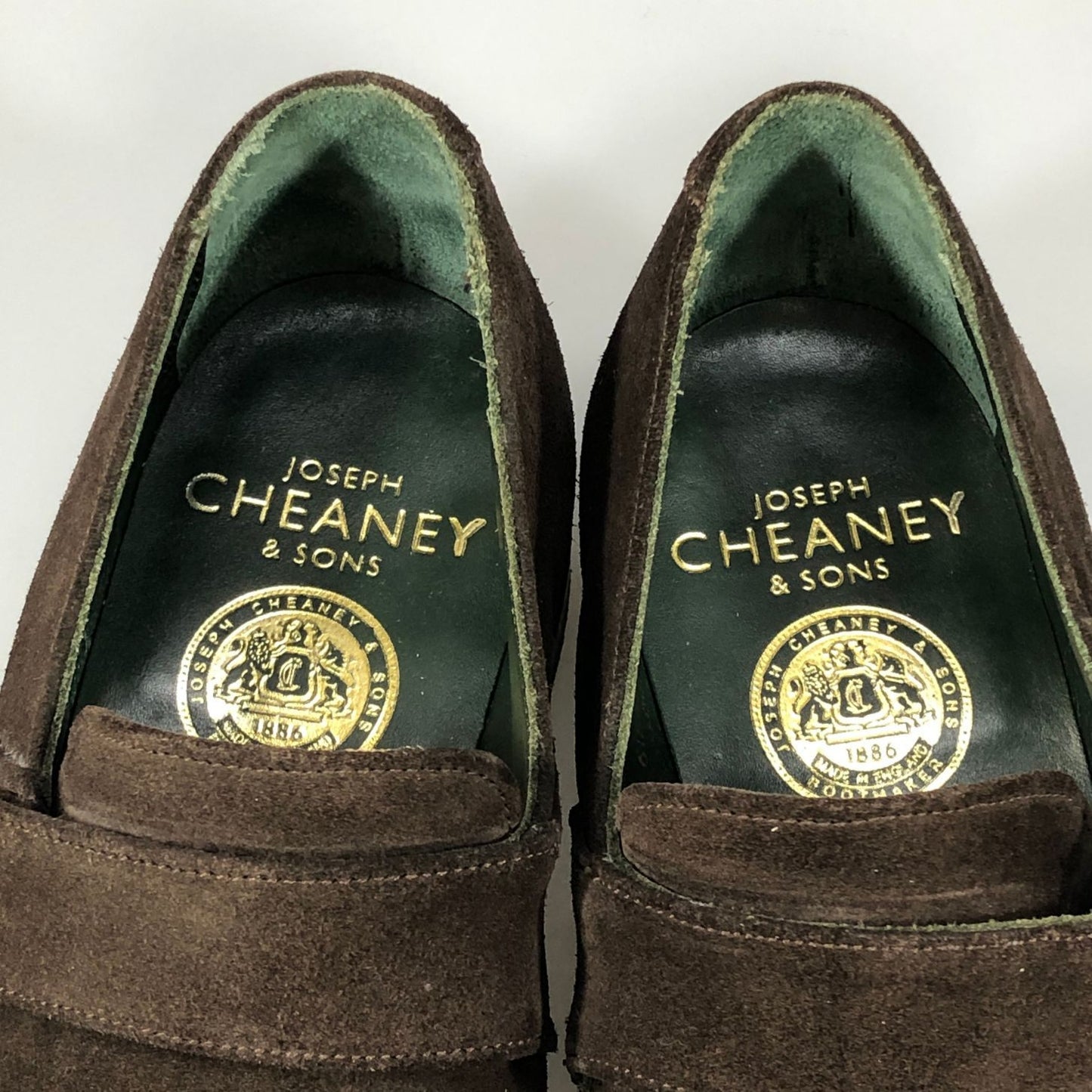 ジョセフチーニー レザーシューズ シングルストラップ スエード WALTER メンズ サイズUK7.5 ブラウン JOSEPH CHEANEY 約26.5cm【AFC41】