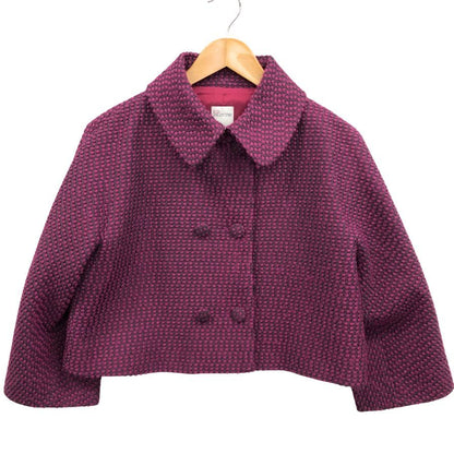 中古◆レッドヴァレンティノ ダブルショート ジャケット レディース 紫 サイズFREE RED VALENTINO 【AFB36】