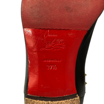 クリスチャンルブタン サイドゴアブーツ スタッズ ブラック レディース サイズ37.5 Christian Louboutin 約24.0cm【AFC41】