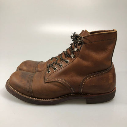 レッドウィング レザーブーツ クラシックモック 10ホール 8111 2010年 メンズ ライトブラウン サイズ9D REDWING 約27.0cm【AFD15-2】