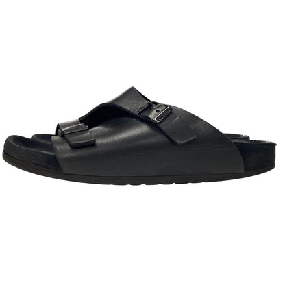 ビルケンシュトック サンダル ブラック レザー サイズ39 メンズ birkenstock 約25.0cm【PTM】