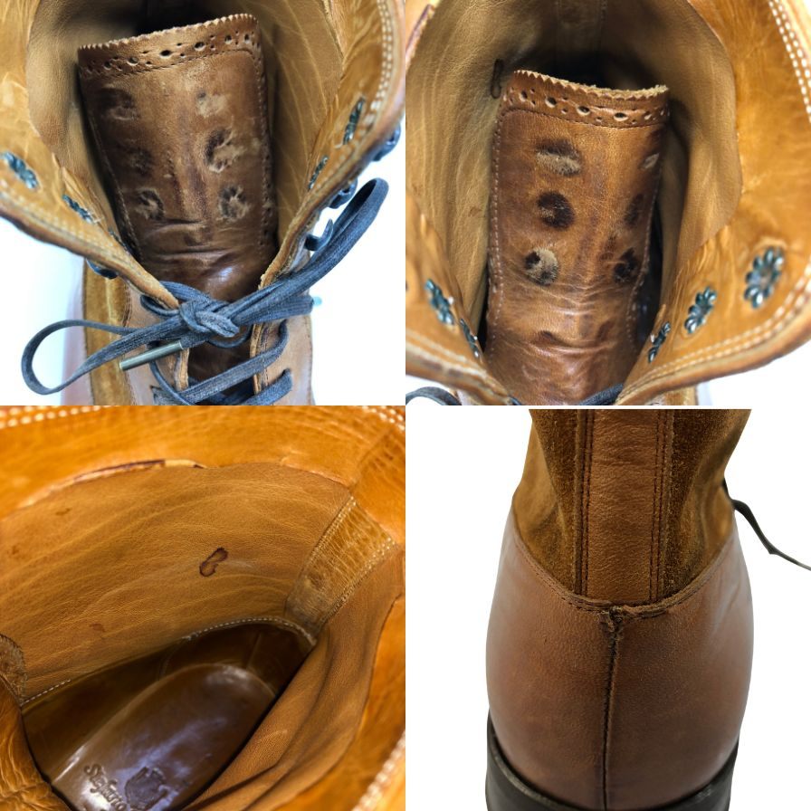 ステファノ ベーメル キャップトゥー パンチングチップ メンズ サイズ 不明 Stefano Bemer 約不明cm【AFD5】