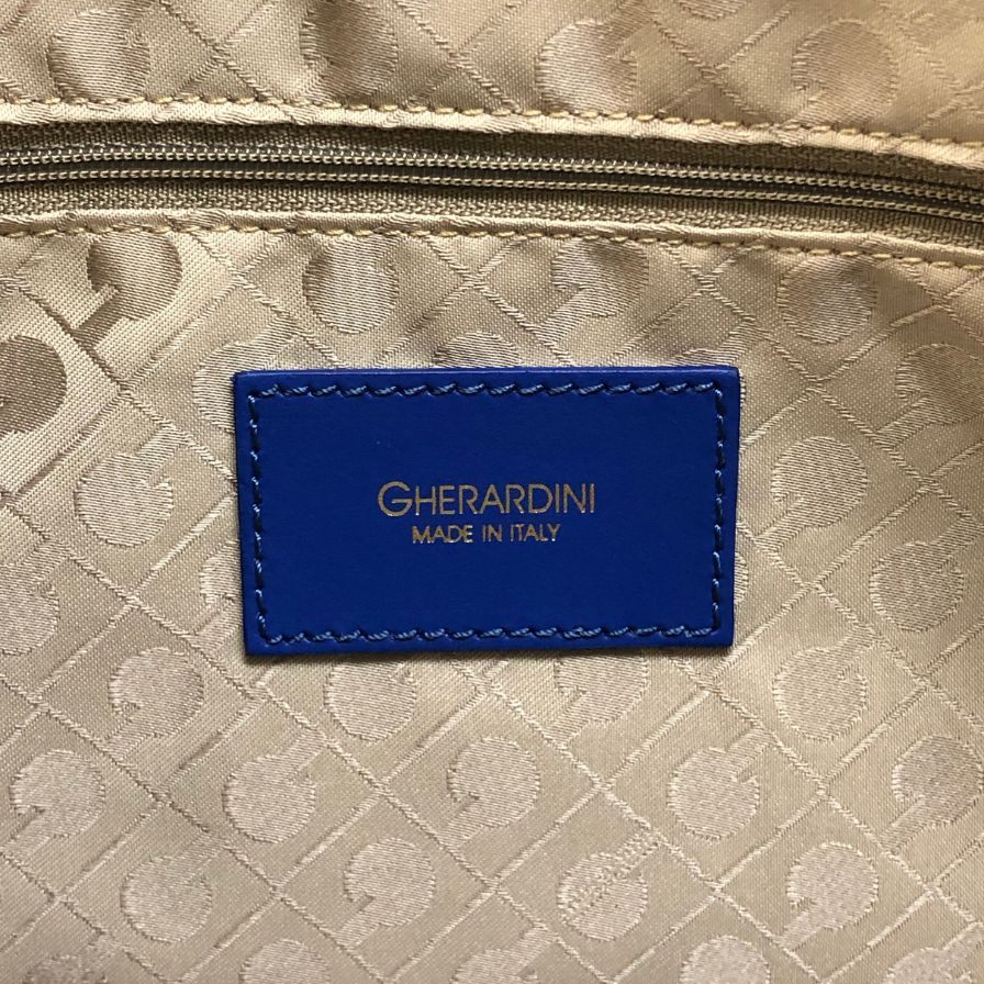 ゲラルディーニ リナシメント 総柄 トートバッグ ブルー GHERARDINI【AFE4】