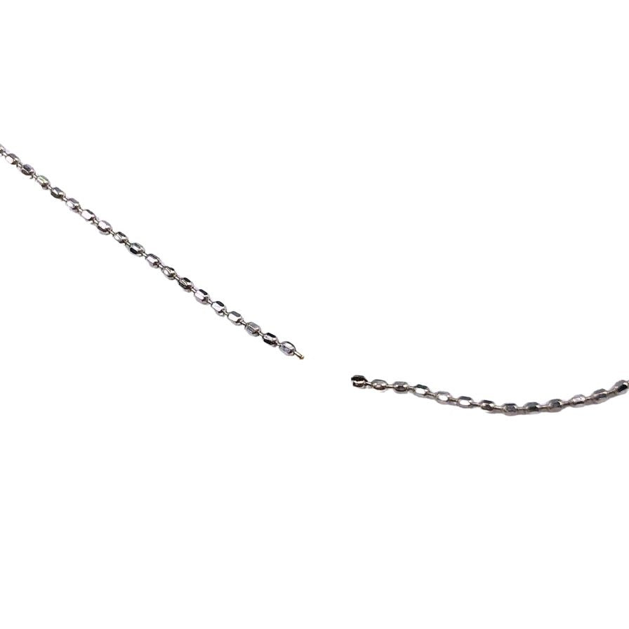 ノーブランド ネックレス K18WG 総重量1.2g【AFI17】