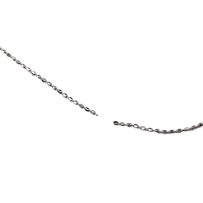 ノーブランド ネックレス K18WG 総重量1.2g【AFI17】