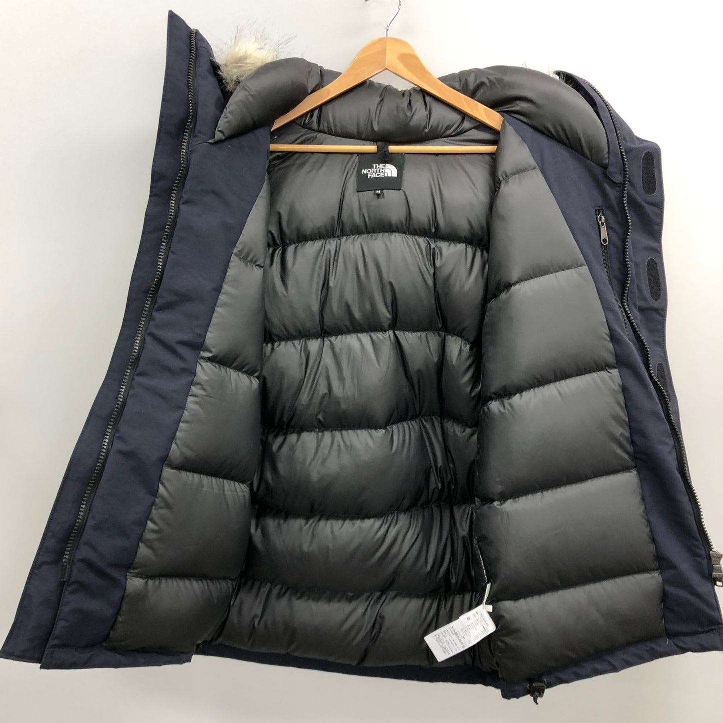 美品◆ノースフェイス ND92546 アンタークティカ ジャケット ナイロン ファー メンズ ネイビー サイズM THE NORTH FACE 【AFA22】