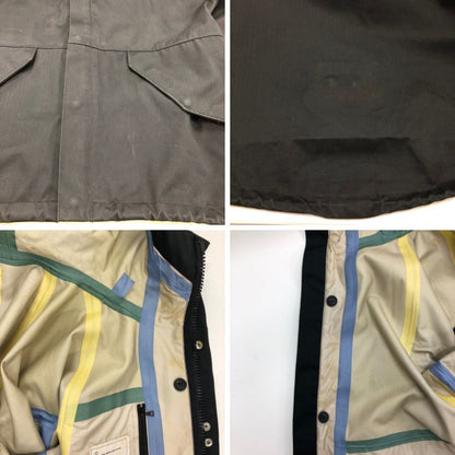 中古◆ヴィズヴィム ビズビム マウンテンパーカ コットン ゴアテックス エルボーパッチ メンズ ブラック サイズM visvim 【AFA17】