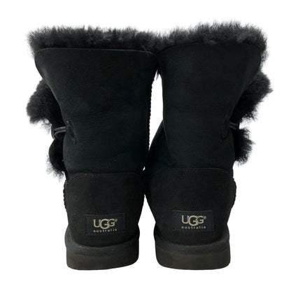 アグ ムートンブーツ ベイリーボタン2 ブラック レディースサイズ 7.5 UGG BAILEY BUTTON Ⅱ 約25.0cm【AFC9】