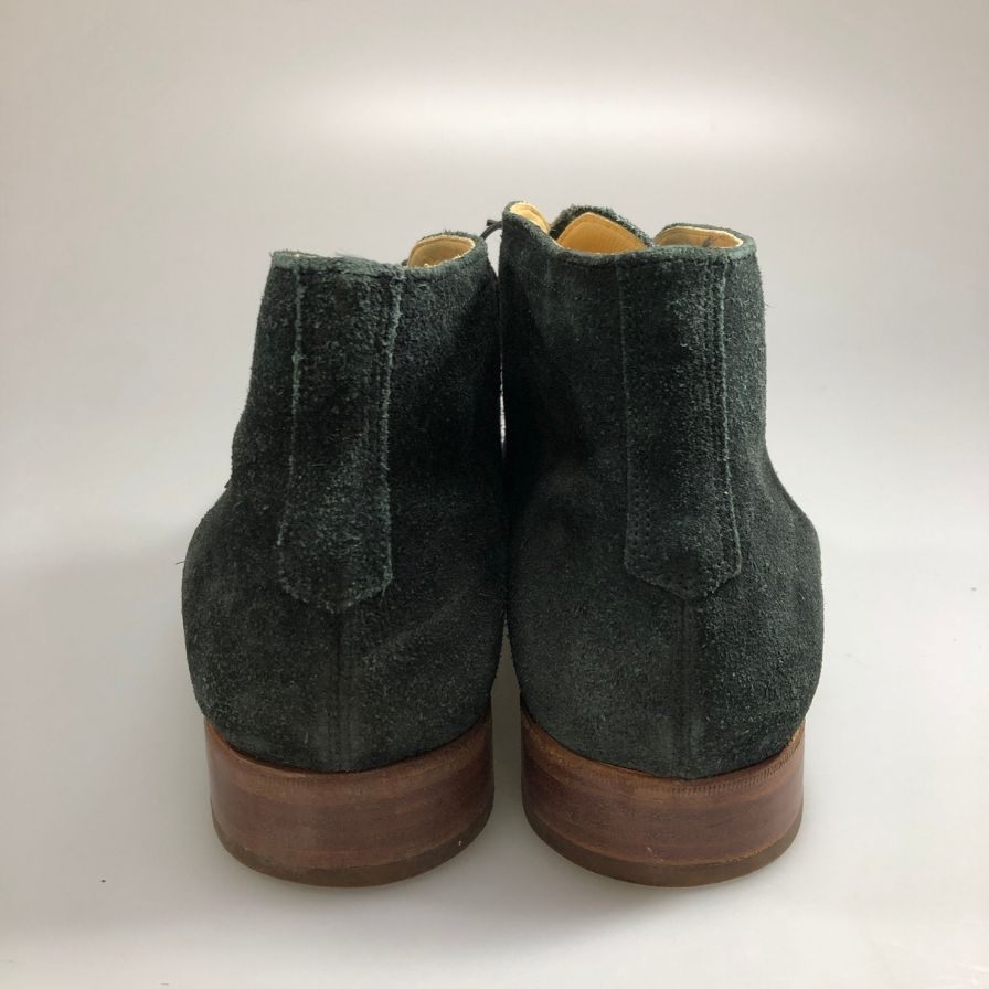 レイノス RM 303-201 スエード チャッカブーツ メンズ ネイビー サイズ8.5 REINOS 約27.5cm【AFC47】