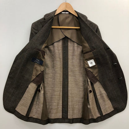 中古◆スーツセレクト ウールリネン テーラードジャケット SLJP1963 ブラウン サイズY5 メンズ SUIT SELECT 【AFB33】