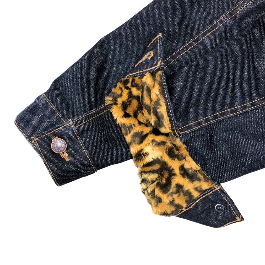 美品◆シュプリーム×リーバイス レオパードデニムジャケット 12AW メンズ サイズM インディゴ SUPREME×Levi's 【AFB24】
