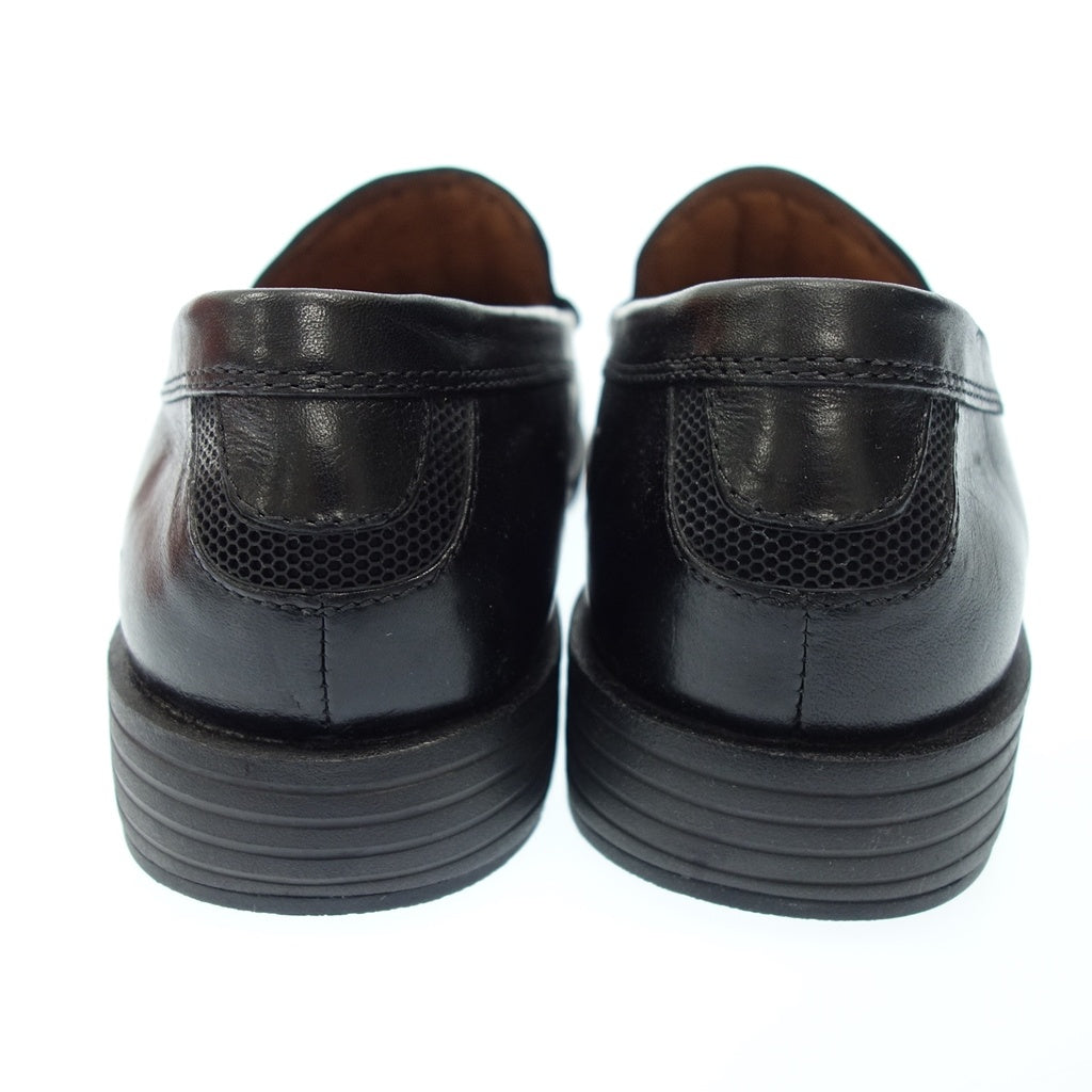 Good Condition◆Clarks Leather Shoes Loafers Men's Black Size 7 Clarks AN PENNY [AFD8] 