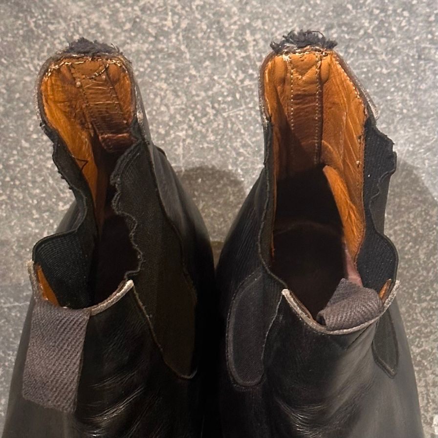 パラブーツ サイドゴアブーツ カーフ ブラック サイズ44 PARABOOT ブーツ 約28.5cm【LA】【中古】