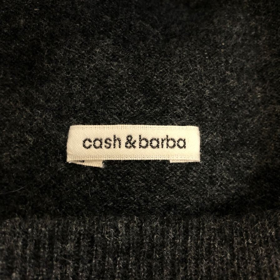 キャッシュ＆バルバ ワイドパンツ カシミヤ想定 ニット グレー サイズ不明 メンズ cash & barba 【AFB3】