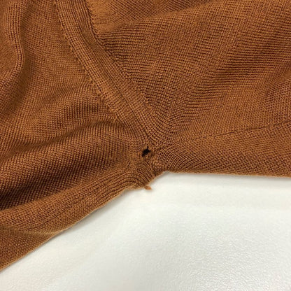 中古■ジョンスメドレー ニットセーター ウール クルーネック オレンジ メンズ サイズL JOHNSMEDLEY 【AFB2】