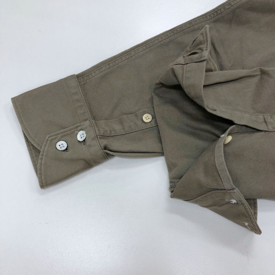 極美品◆ラグ＆ボーン BDシャツ スチールボタン メンズ サイズM カーキ rag&bone 【AFB10】