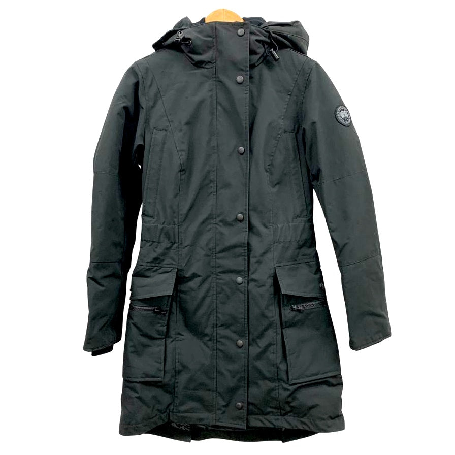 美品◆カナダグース ダウンジャケット Kinley Parka 3811LB ブラック サイズS レディース CANADA GOOSE 【AFA20】