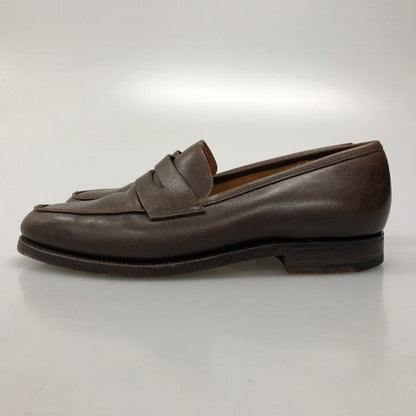 ジョンロブ レザーシューズ ペニーローファー キャンパス 315ラスト カーフ メンズ ダークブラウン サイズUK6E JOHN LOBB CAMPUS ローファー 約24.5cm【LA】【中古】