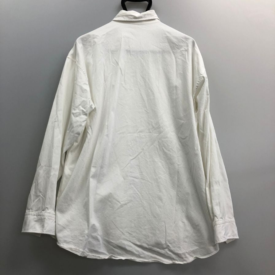 美品◆シンヤ 長袖シャツ 日本製 コットンメンズ サイズ3 ホワイト SHINYA 【AFB37】