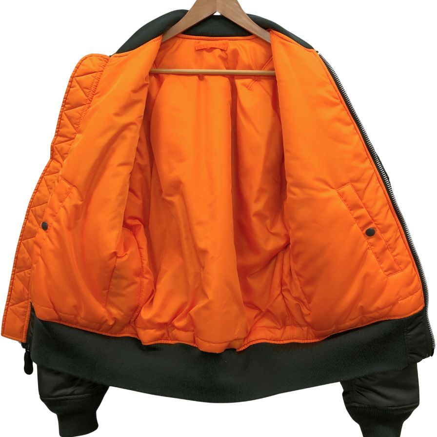 中古◆アルファインダストリーズ MA-1 20004 リバーシブル メンズ カーキ サイズL ALPHA INDUSTRIES 【AFA11】