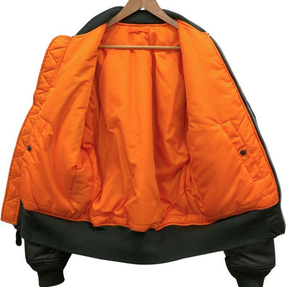 中古◆アルファインダストリーズ MA-1 20004 リバーシブル メンズ カーキ サイズL ALPHA INDUSTRIES 【AFA11】