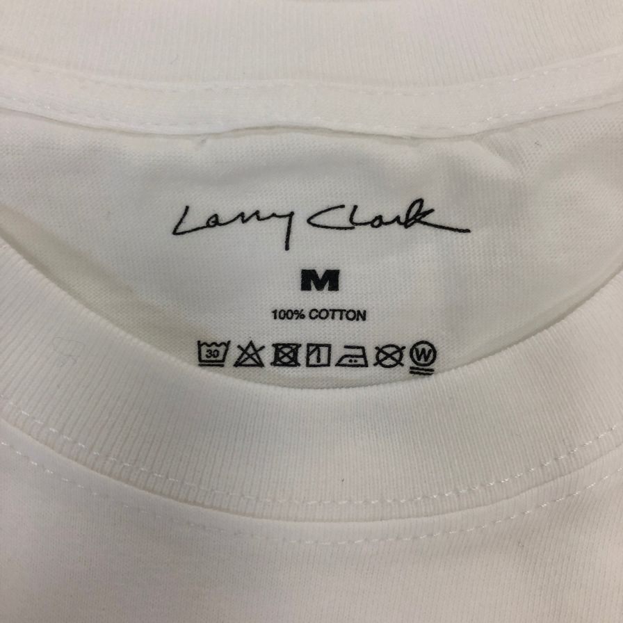 新品同様◆ラリークラーク フォトTシャツ 伊勢丹限定 ホワイト サイズM Larry Clark 【AFB41】